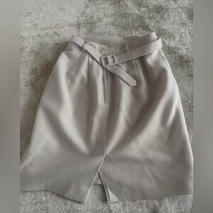 Wool belted mini skirt retro San Francisco